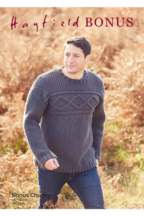 Sirdar 8293 Sweater in Hayfield Bonus Chunky